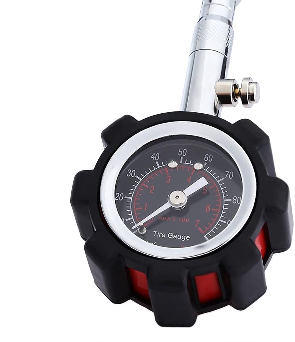 Bandenspanningsmeter - Bandenspanning checker - Bandenonderhoud - Nauwkeurige meting - 28-35 PSI - Zwart