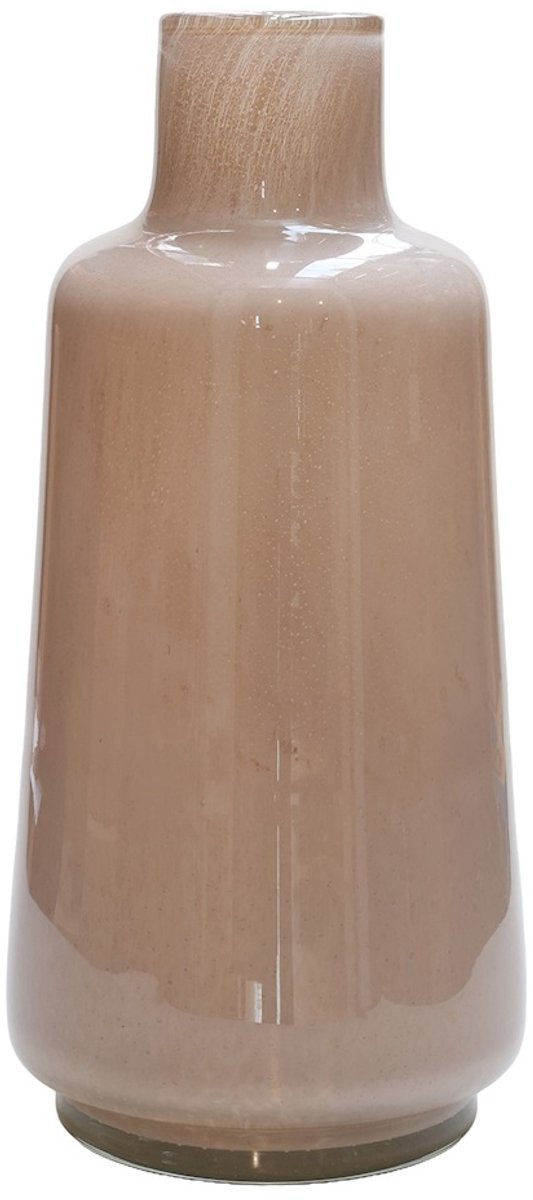 Vase The World Flesvaas Jana Elite | Mondgeblazen glas | ivory | dik glas | Ø18 x