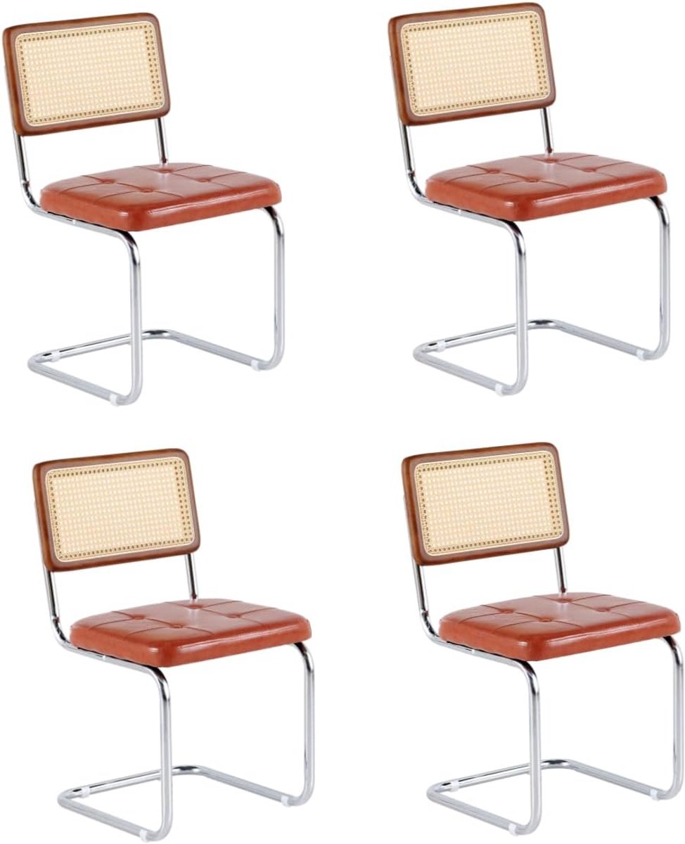 Eetkamerstoelen Set - Schommelstoelen Rotan - Comfortabel Zitten - Vrijligstoel Design - S