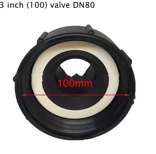 Watertankfitting - 100 mm - 2 inch Klep Adapter Connector - Tuinslang Adapter Fitting - S100* 8 tot 2 inch van Merkloos	 — afbeelding 5