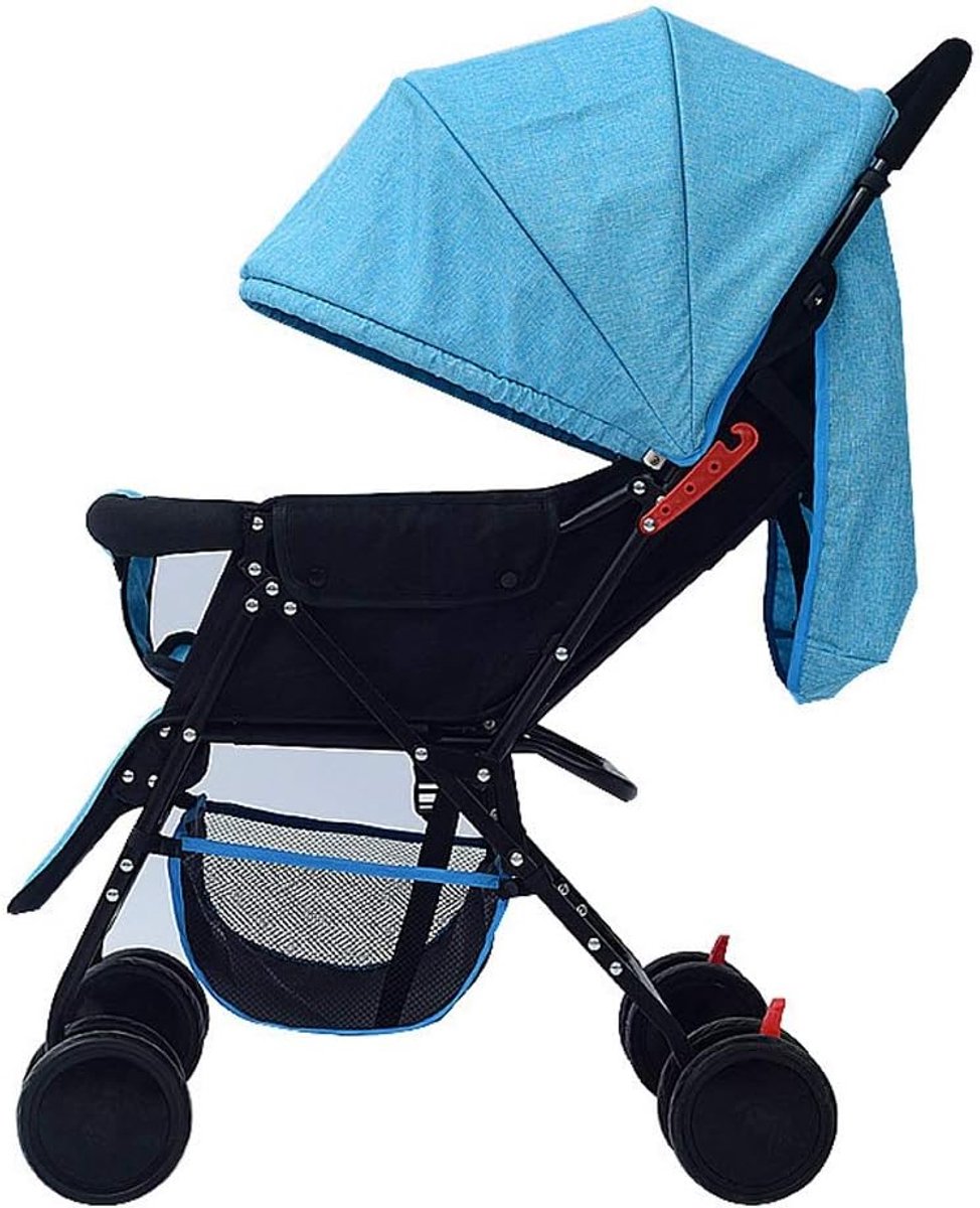 Lichtgewicht Kinderwagen - Reisbuggy - Veilig Vervoer - Groot Zitgedeelte - 12000 Gram - Blauw