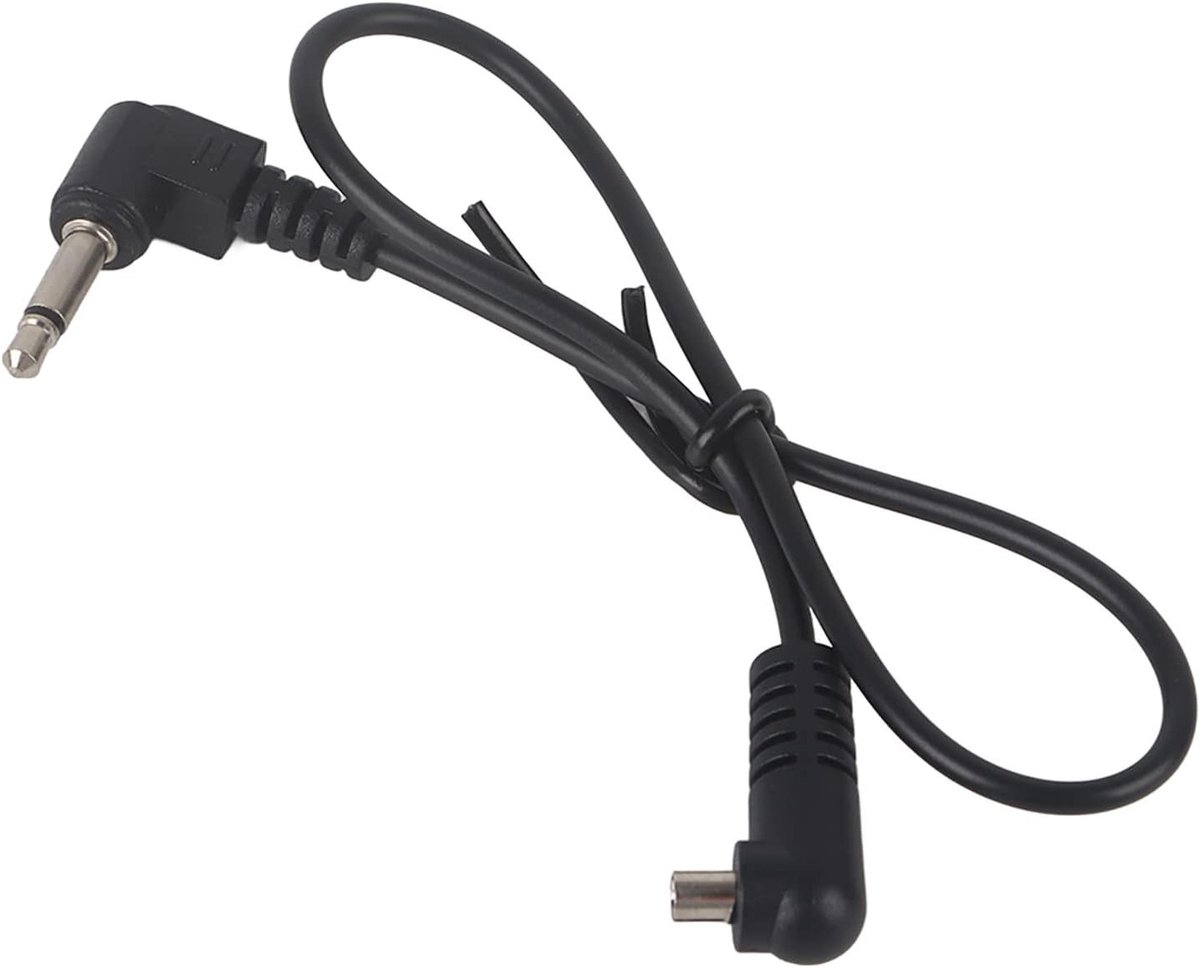 Flash Sync Kabel 3.5 MM Jack Plug met Schroefvergrendeling voor Male Flash PC - Perfect voor Fotografie en Studio-opnamen