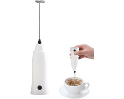 Melkopschuimer - Drankmixer - Koffie Maken - Hittebestendig - 22 x 4.5 cm - Wit