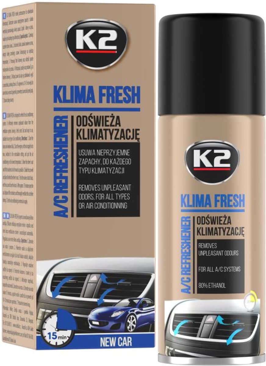 K2 K222NC - Luchtverfrisser - 150ml - Klimaat Odor Nieuwe Auto