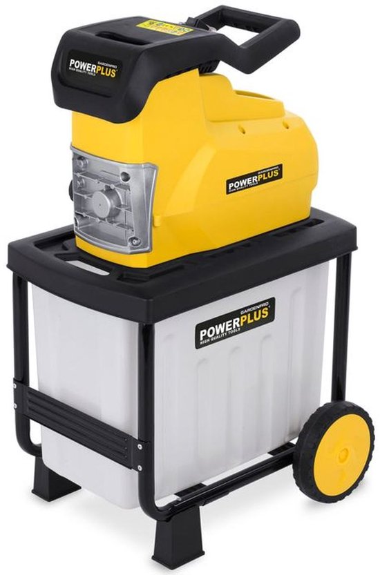 Powerplus POWXG6462 Elektrische hakselaar versnipperaar - 2800W - Max. Ø45mm - Inductiemotor - Incl. duwstok, wielen en 60L opvangbak - Heggen, bomen en haag - Tuinonderhoud van Powerplus — afbeelding 5
