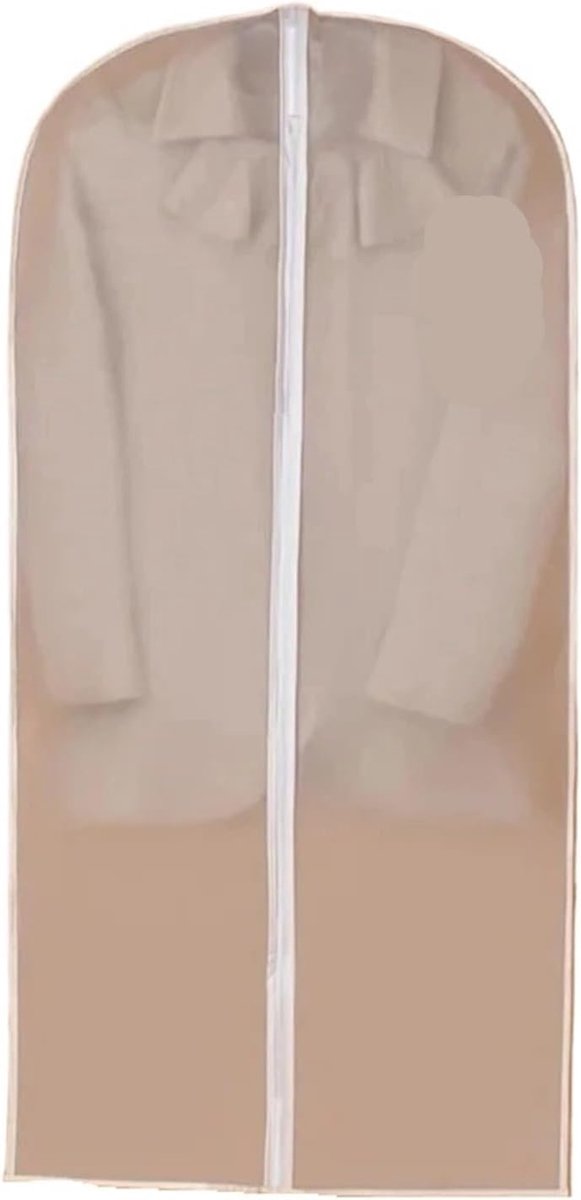 Kledingbeschermer Hoezen - Stofzakken - Kleding Opbergen - Transparant Venster - 5 Stuks 60x100cm - Wit