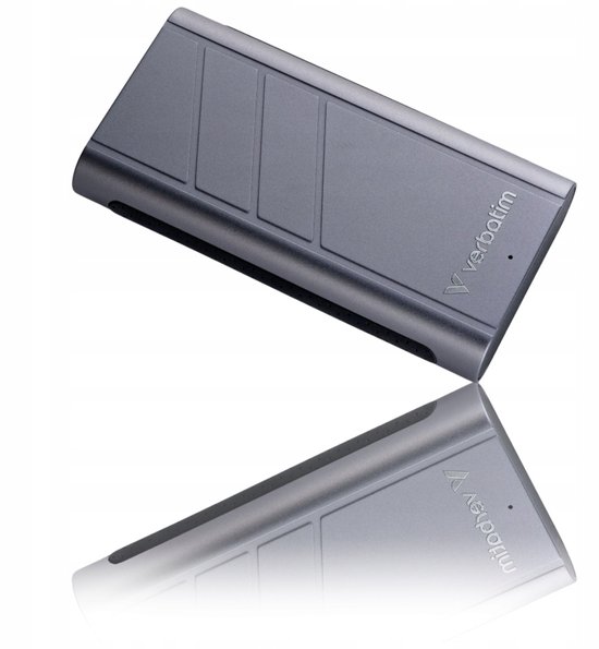 Verbatim TurboMetal Serie - Externe SSD - 2TB - USB4 Type-C - Grijs van Verbatim — afbeelding 4