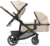 Deryan Evy V3 Kinderwagen - Duo Kinderwagen - Uitbreidbaar - Inclusief reiswieg - Nougat