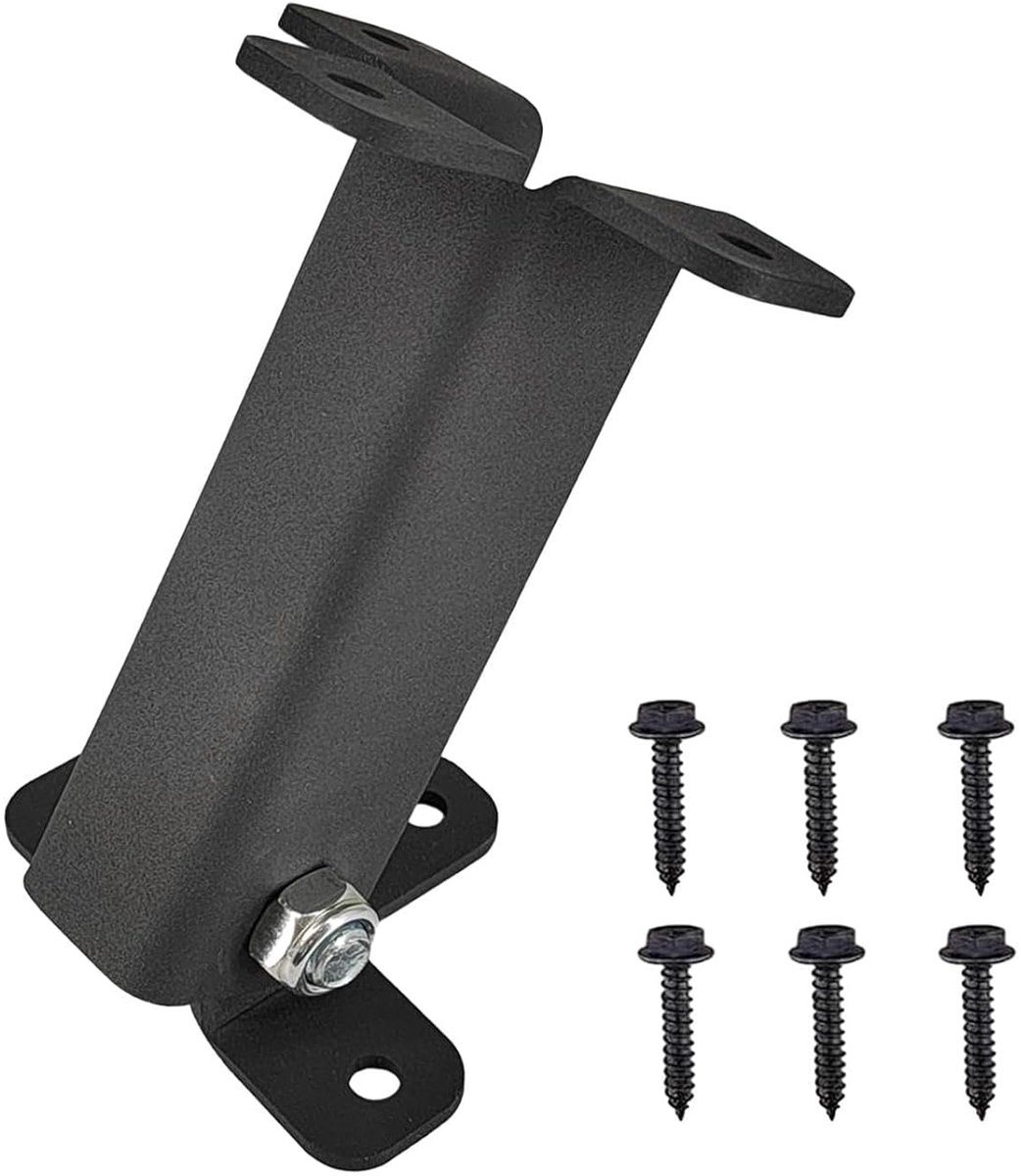 Dakmontage Set - Paalhouders - Terras Verhoging - Verstelbaar Roestvrij Staal - 10 cm Dikte - Zwart