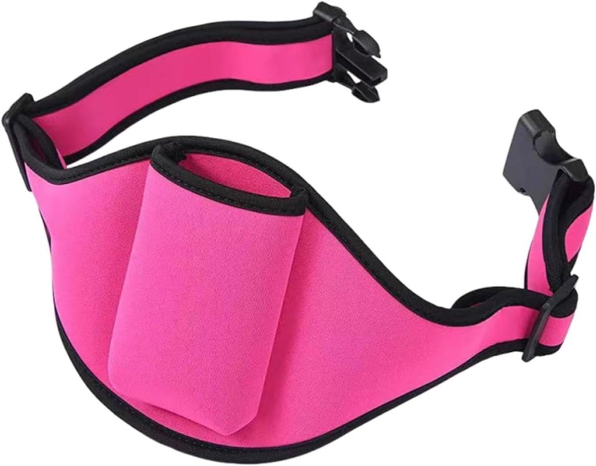 Microfoon Riemtas - Heupdrager Houder - Actieve Levensstijl - Verstelbare Tailleband - 112 x 15.5 cm - Roze