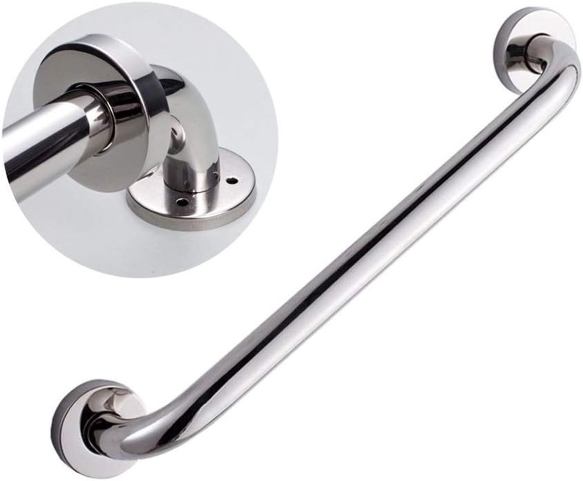 Douche Handvat - Grijpstang Veiligheid - Veiligheid in Huis - Roestvrij Staal - 60 cm - Zilverkleurig