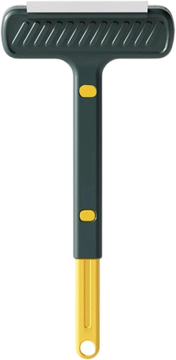 Raamscherm reiniger - Raamwisser tool - Schermen schoonmaken - Uitschuifbare handgreep - 40 cm - Groen