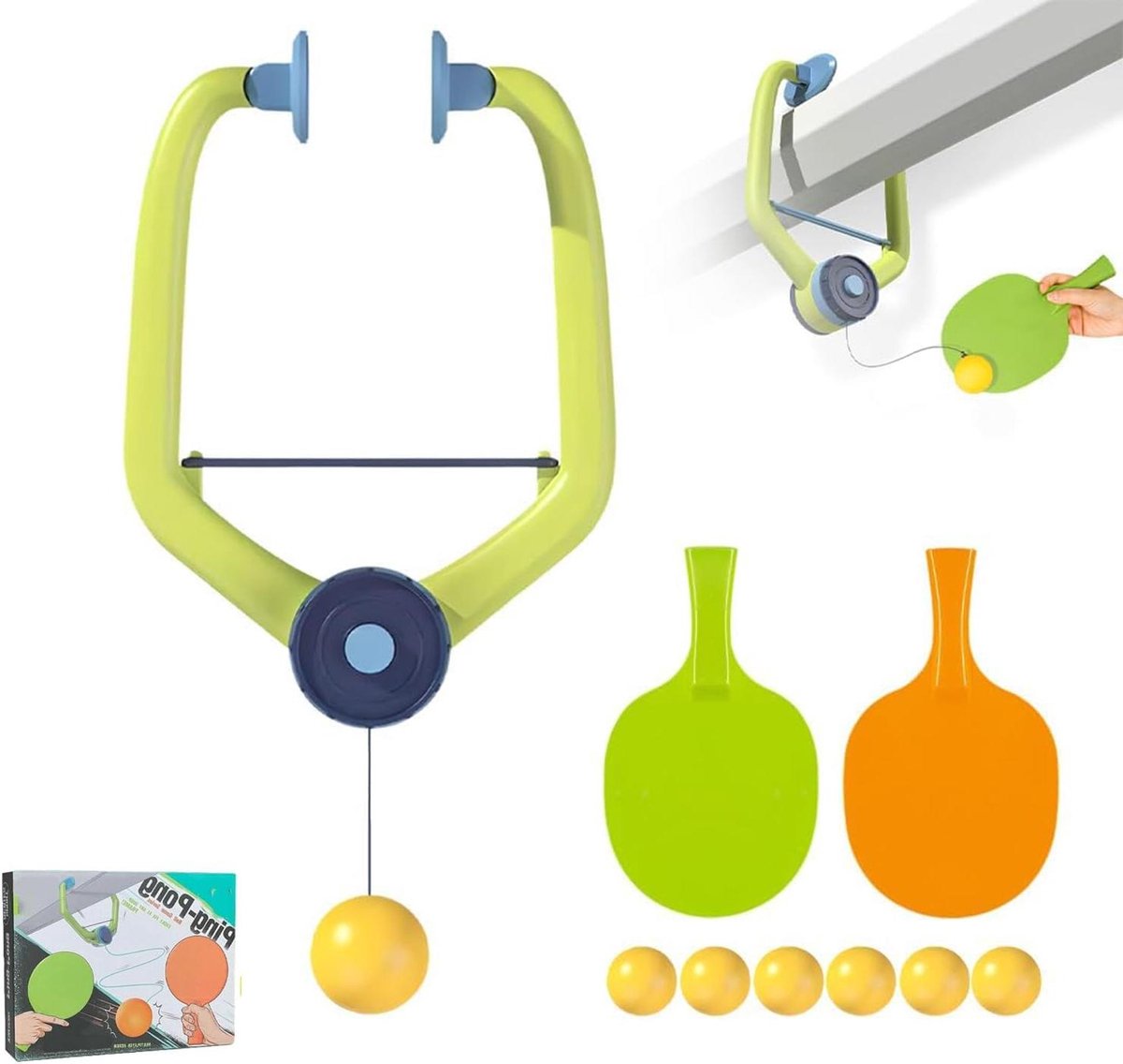 Deur Tafeltennis Set - Hangend Ping Pong Spel - Sport Oefenen - Veelzijdige Installatie