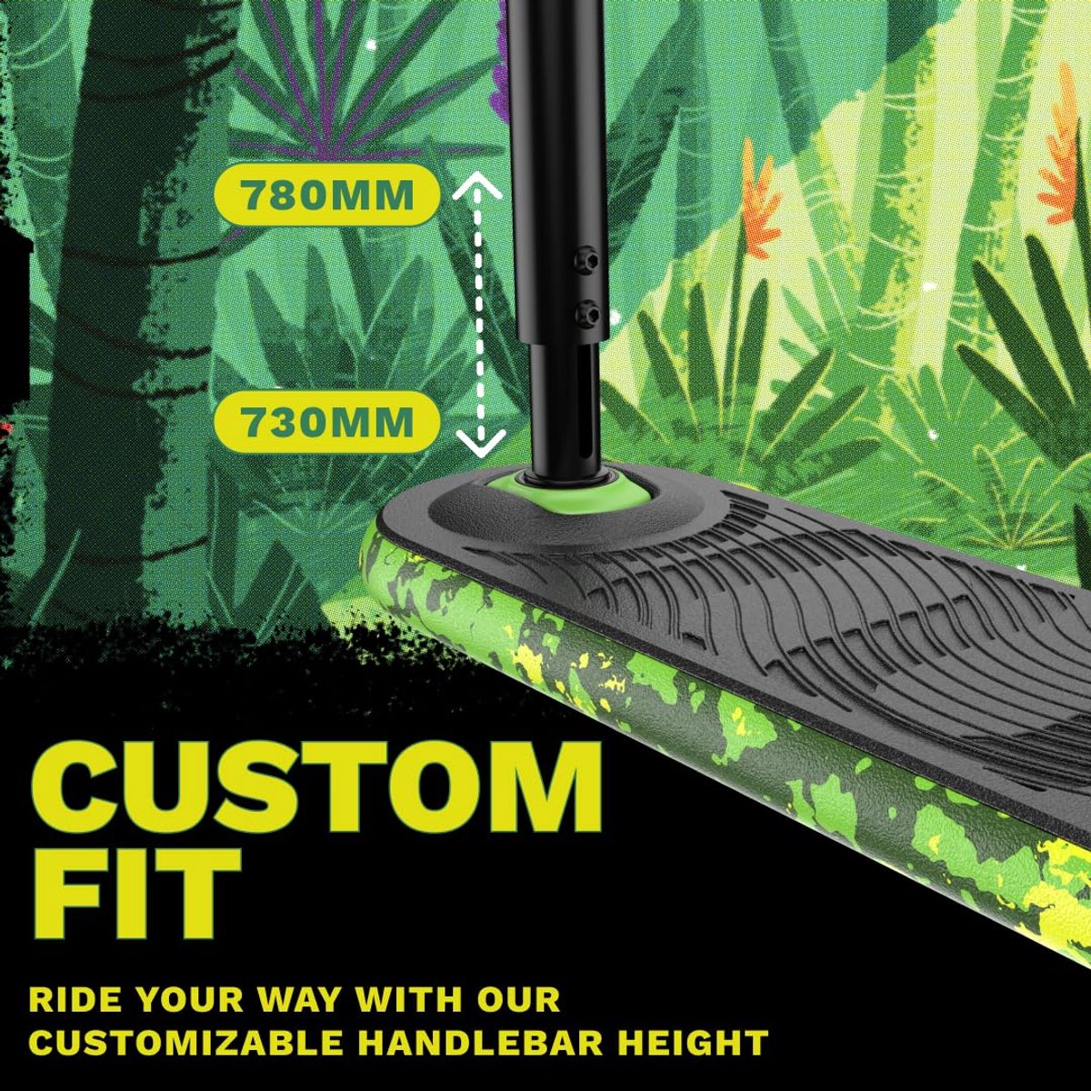 SnelShoppen - Stuntstep The Indo Trick Scooter V2 Green Mamba voor Tieners, Kinderen en Volwassenen - Ideaal voor Buiten en Binnen, Perfect voor Pro T