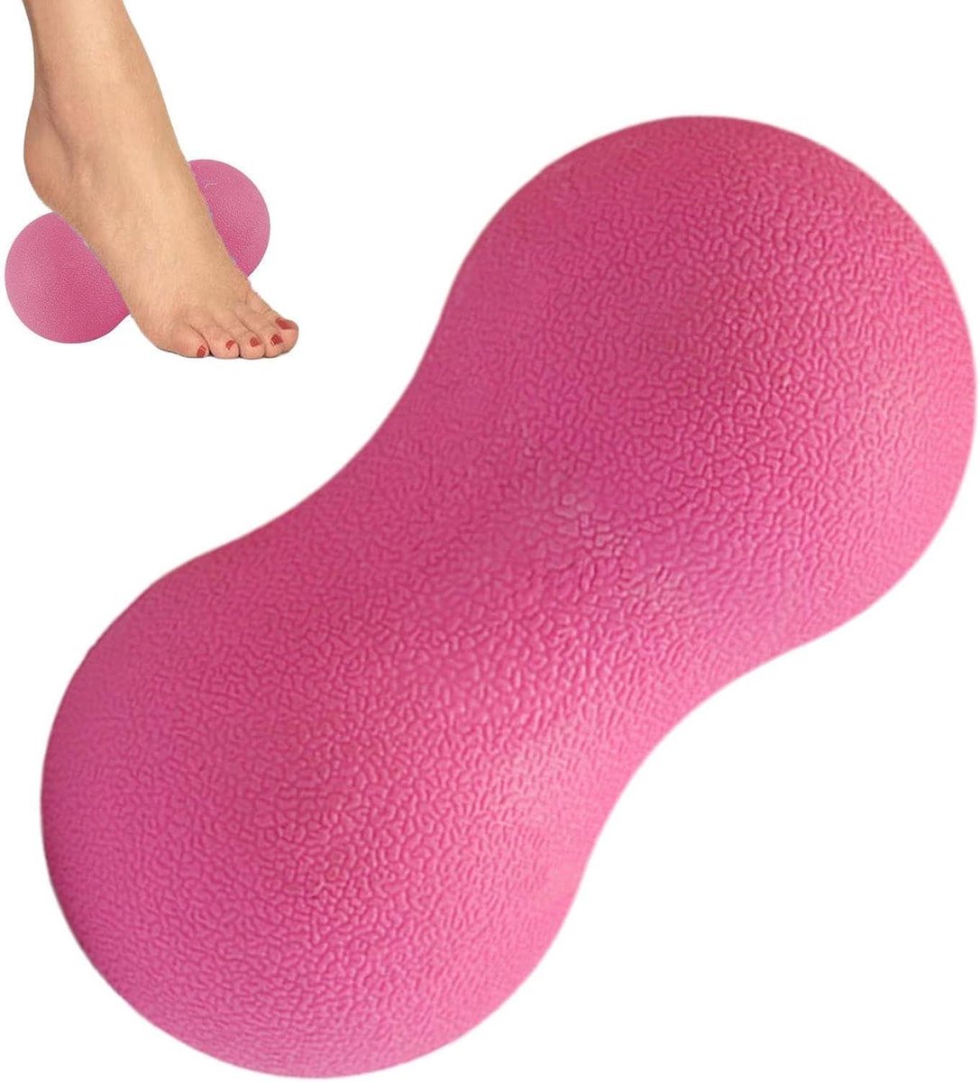 Massage Bal - Spierroller Herstelbal - Spierontspanning Zelfzorg - Ergonomisch Ontwerp - 14 cm - Zwart