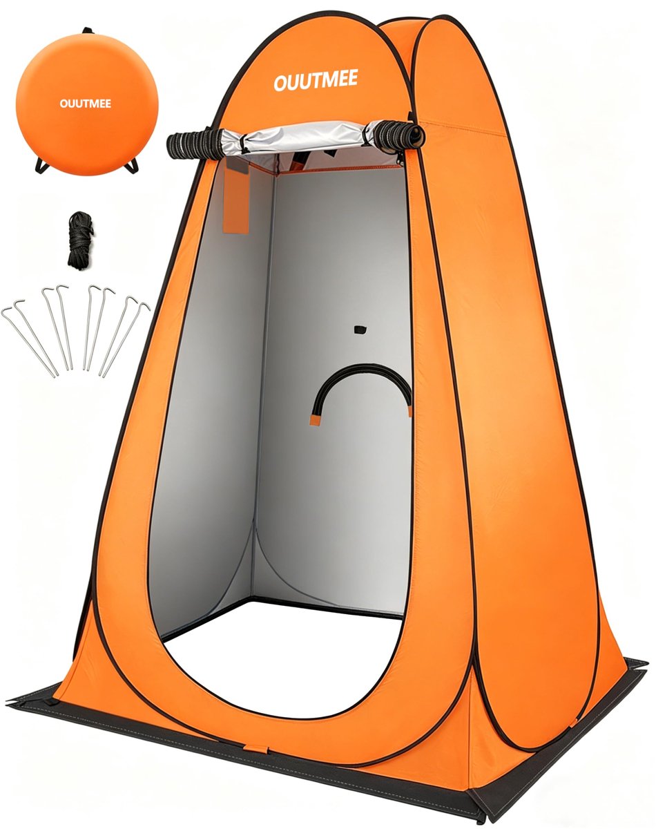 SnelShoppen - OUUTMEE Douchetent Campingtoilettent Draagbare Pop-up Kleedkamer Mobiele Strandkleedtent Outdoor WC-Tent UV-Bescherming Waterafstotende