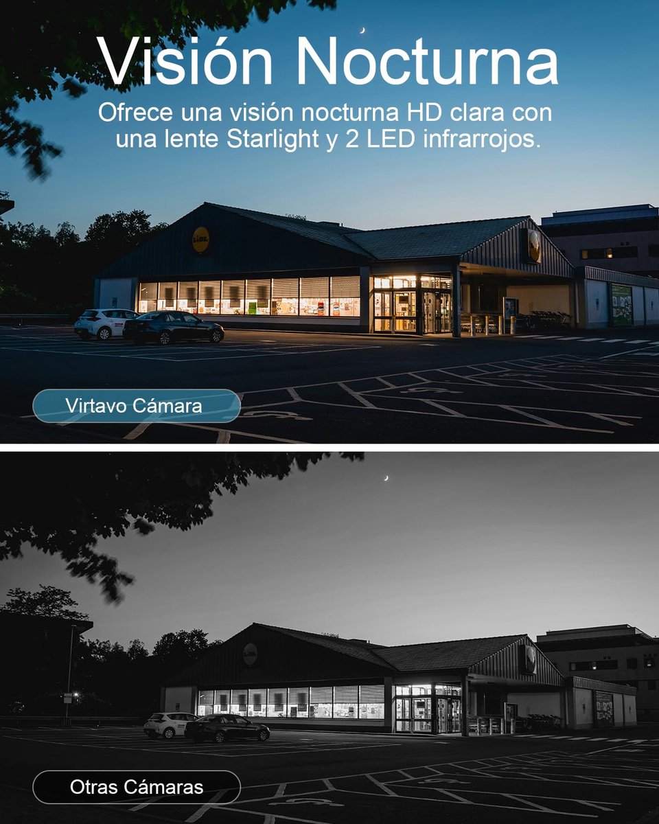 SnelShoppen - 2K Bewakingscamera voor buiten - Draadloze Accu Camera met Nachtzicht, WiFi, 2-Weg Audio, PIR, Cloud/SD-opslag, Geschikt voor Binnen en