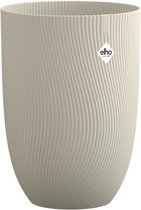 Elho Sereh Hoog 40 - Bloempot voor Binnen & Buiten - 100% Gerecycled Plastic - Ø 39 x H 53.4 cm - Paddenstoel beige