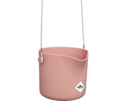 Elho B.for Swing 18 Hangpot - Bloempot voor Binnen - Inclusief Verstelbaar Hangkoort - Ø 18.0 x H 16.5 cm - Delicaat roze