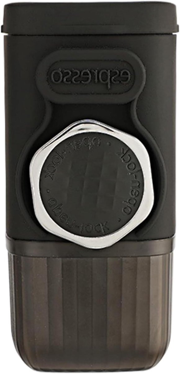 Draagbaar Koffiezetapparaat - Reis Koffiemachine - Onderweg Koffie Zetten - Hogedruk Extractie - 7D x 11B x 7H cm - Zwart
