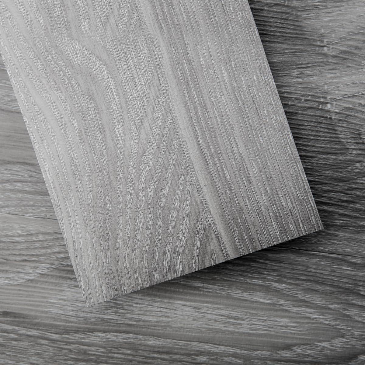 Dailygoods - Schil en Plak Vloertegel Vinyl Houten Plank 5 m² Lichtgrijs