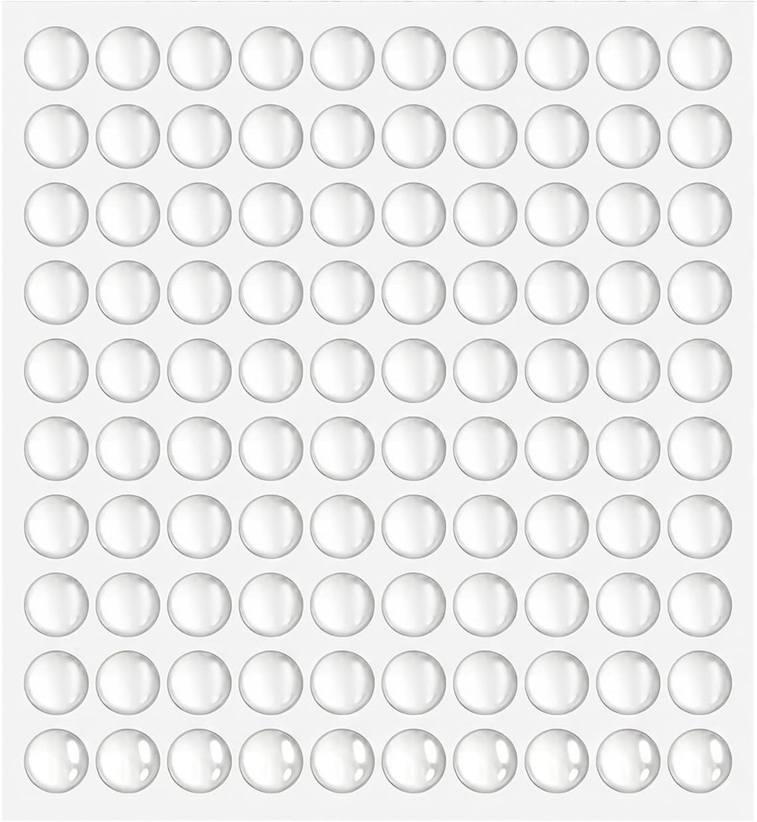 Dailygoods- Rubberenen Buffers - Transparant - Zelfklevend - 8 mm - Geluidsisolerend - Antislip - 100 Stuks - Plakbuffer