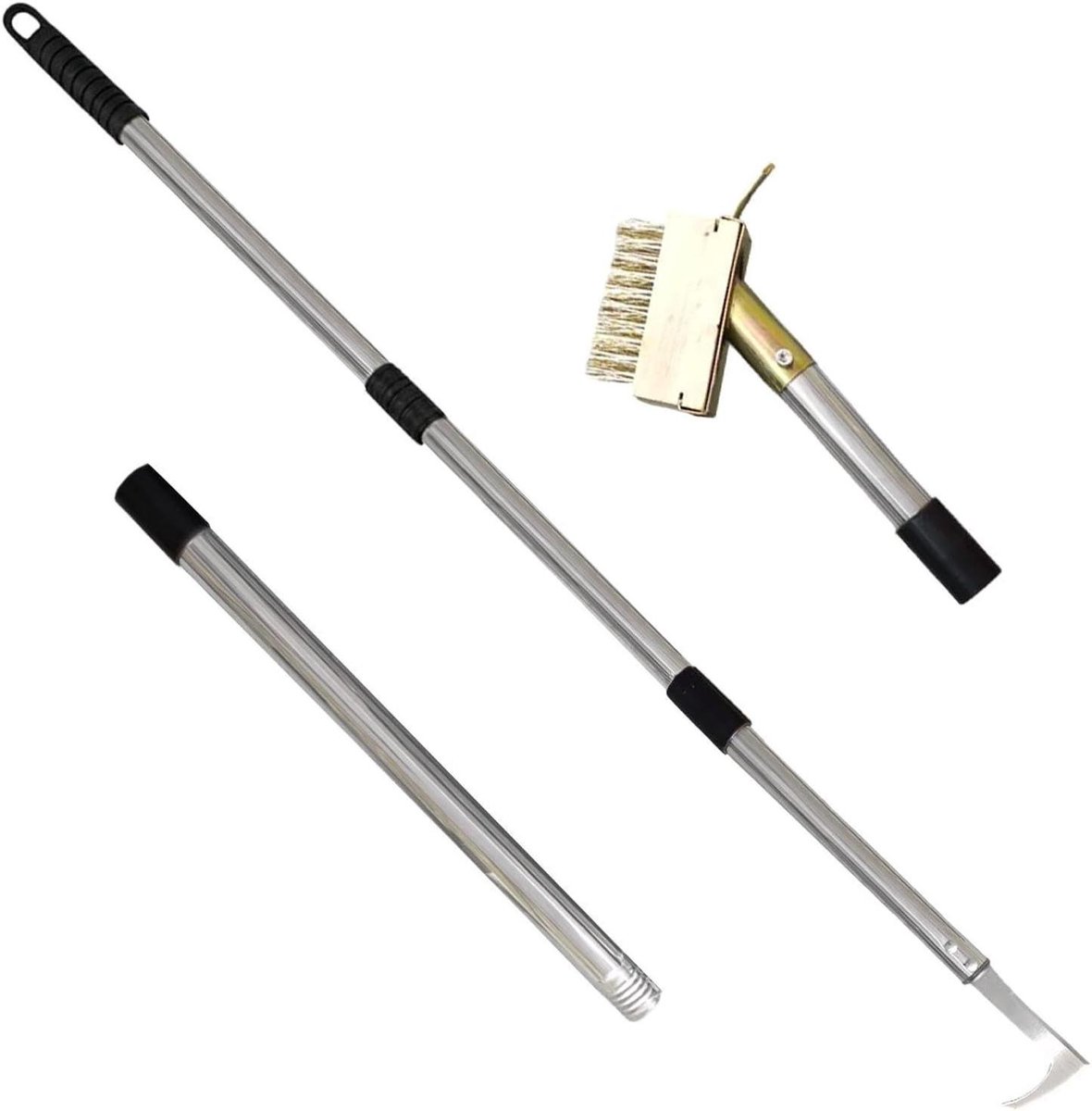 Onkruidgereedschap Lange Handgreep - Onkruidsteker Tuin - Onkruid Verwijderen - Messing Staaldraad Borstelkop - 44 cm - Niet gespecificeerd