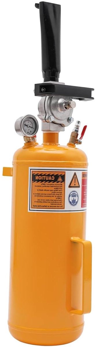 Banden Inflator Booster - Lucht Booster Banden - Banden Snel Vullen - Schokdemper Ontwerp - 8 Liter - Geel