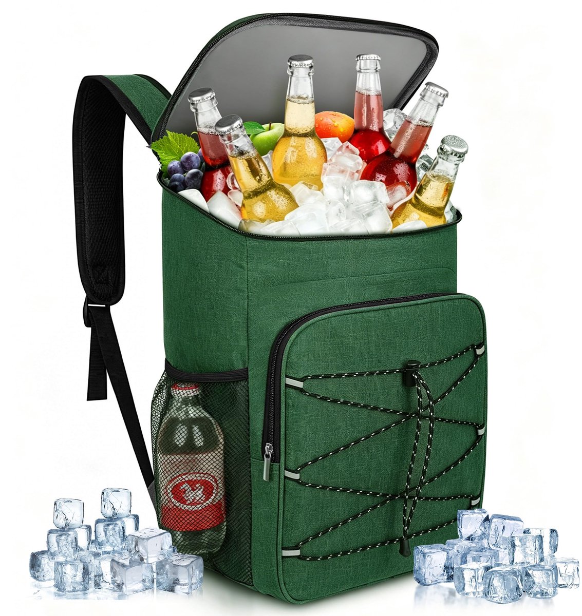 SnelShoppen - Anhow Koelrugzak 23L - Grote Koeltas, Isolatietas, Draagbare Waterdichte Picknickrugzak voor Dames en Heren - Perfect voor Camping, Stra