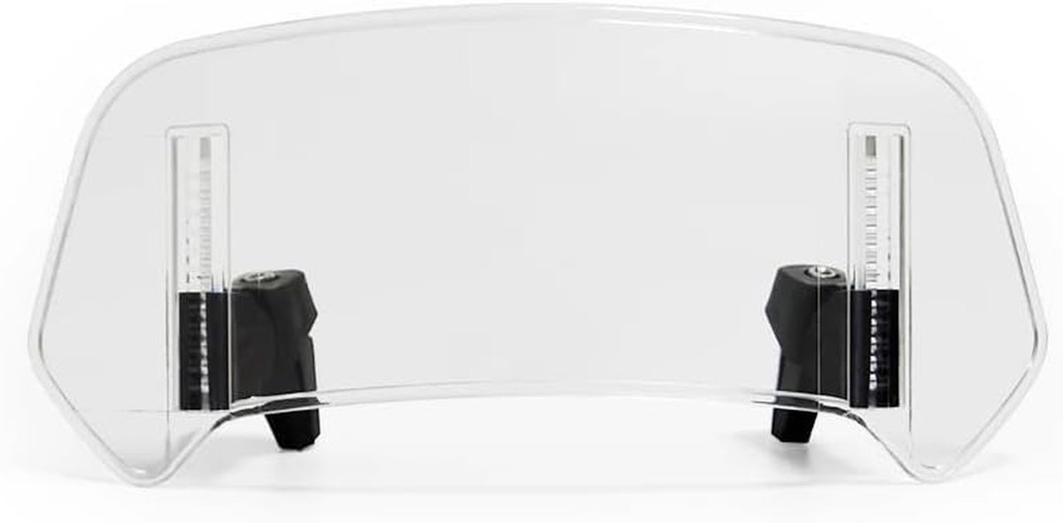 Motorfiets Windscherm Deflectors - Windschermverlenging Clips - Comfortabel Rijden - Verstelbare Positionering - 280mm x 120mm - Transparant