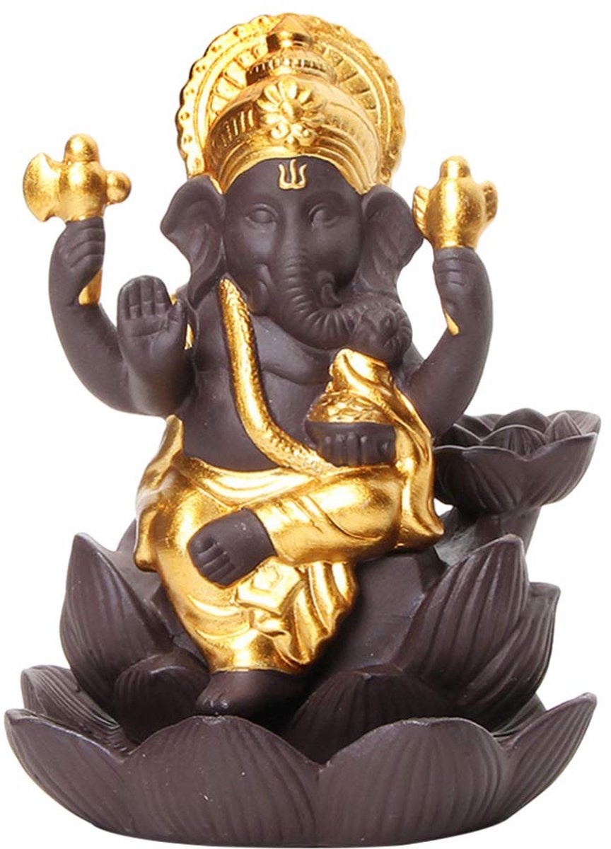 Dailygoods - Backflow Wierookbrander - Keramische Olifant God Incenshouder
