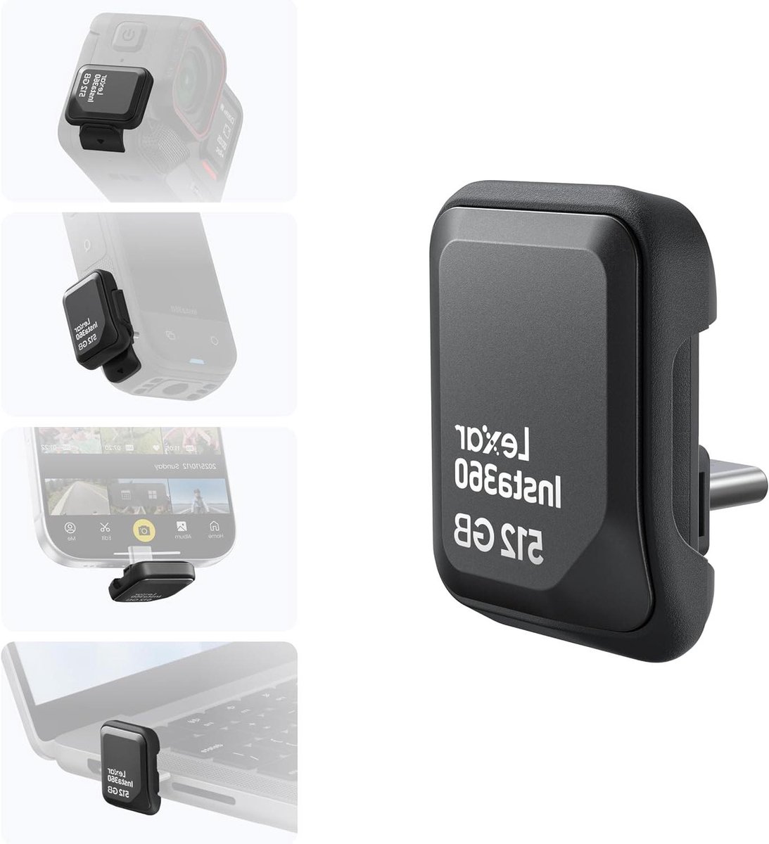 Externe SSD - Draagbare Opslag - Bestanden Overzetten - Snelle Leessnelheid - 512 GB - Zwart