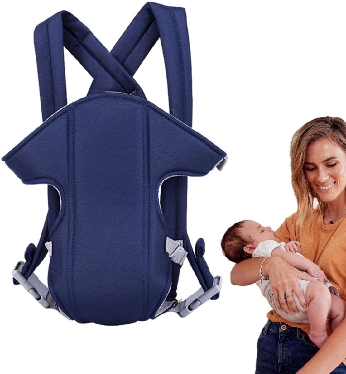 Peuter Draagzak - Kinder Schouderdrager - Outdoor Activiteiten - Ergonomische Gewichtsverdeling - 9.1 x 21 x 9.1 cm - Blauw