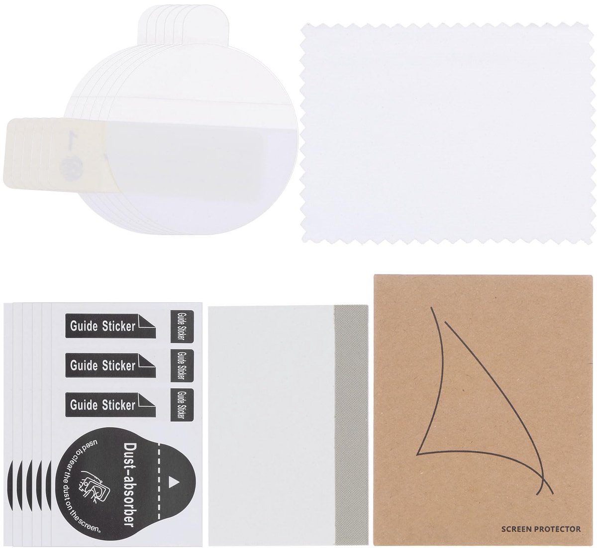 Dailygoods - Pack van 6 HD Screen Protectors voor Smartwatch - Waterdicht en Krasbestendig