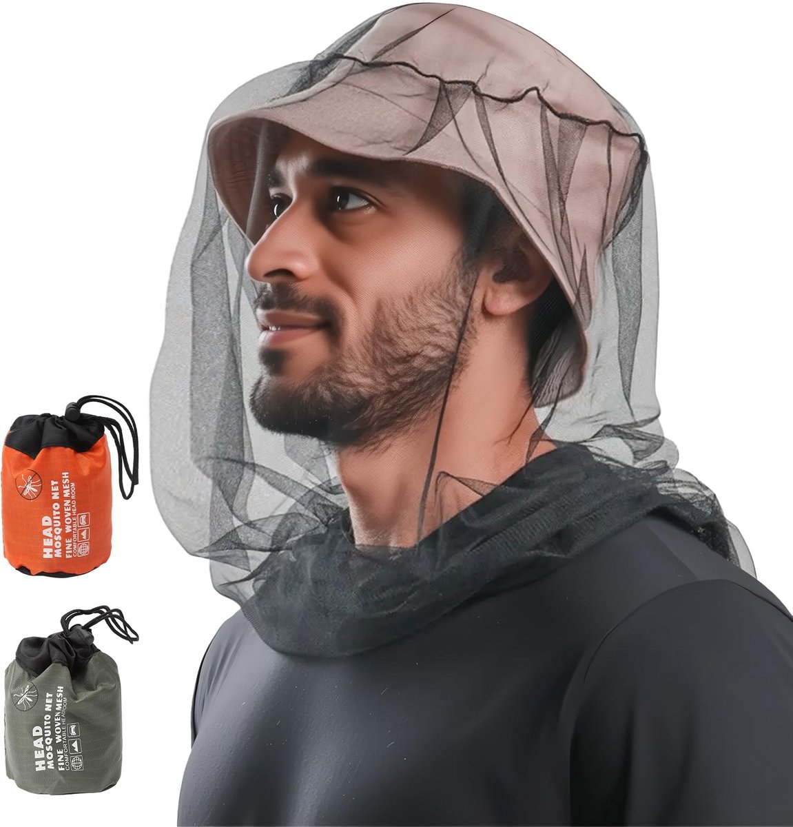 Dailygoods - Ultra Groot Muggennet voor Hoofden, 2 stuks