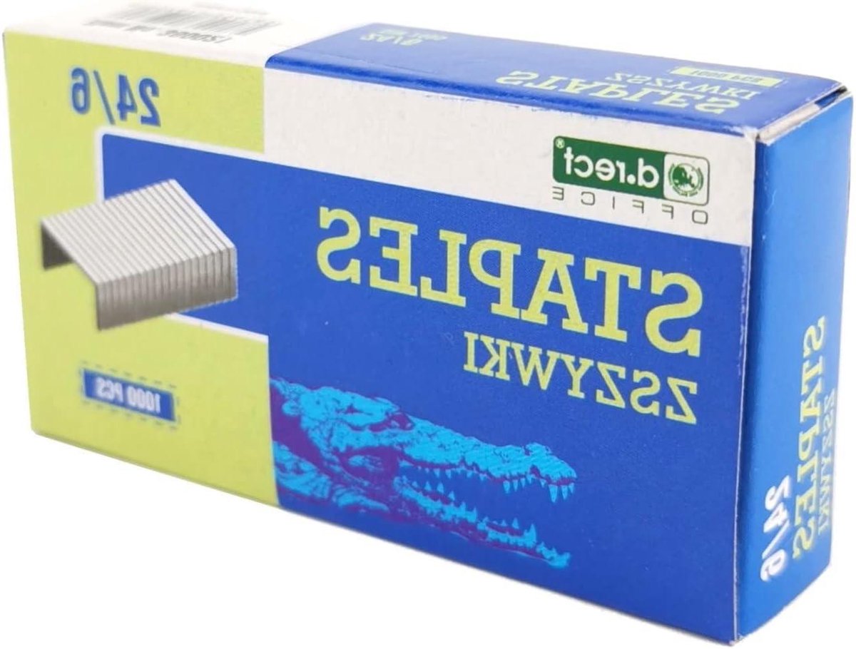 Nietjes 24/6 - Kantoor nietjes - Papier organiseren - Hoge nietcapaciteit - 1000 stuks - Zilver