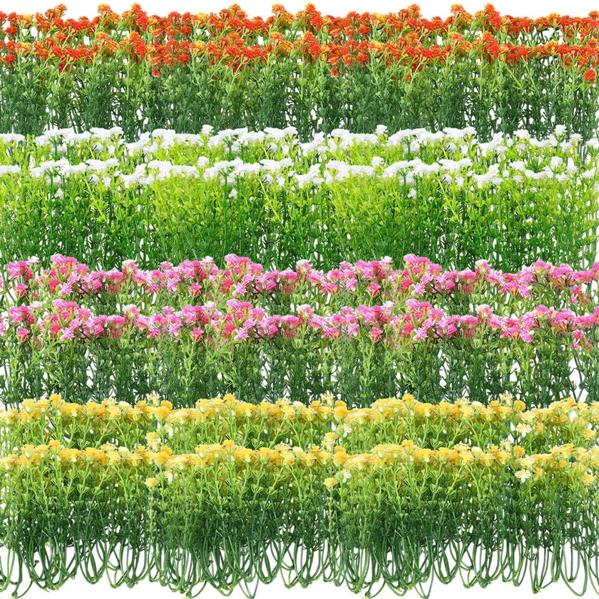 Dailygoods - 100 Stuks Kunstbloemen - Kleurrijke en Realistische Decoratie
