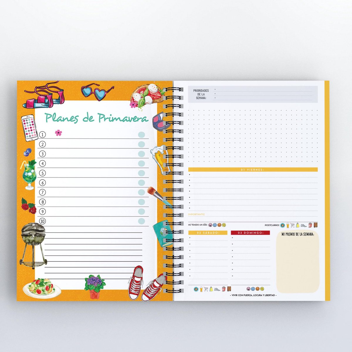 SnelShoppen - HappyMots Schoolagenda 2024, Weekkalender A5, Jaarplanner 2023-2024, Inclusief Planner, Stickers en Kalender, September 2023 tot Augustu