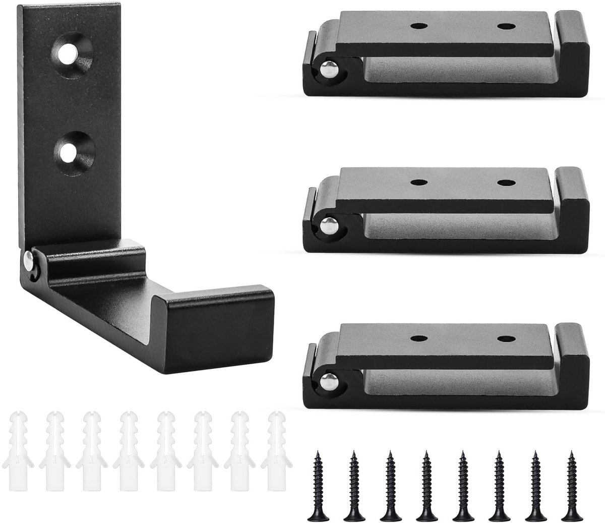 Dailygoods - 4 Stuks Inklapbare Wandhaken voor Kleding en Handdoeken