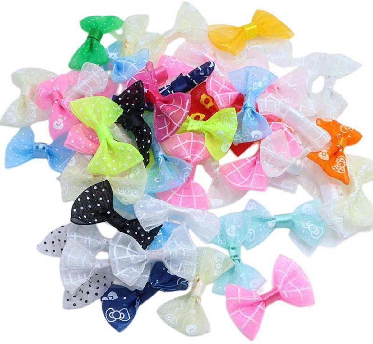 Dailygoods - 50 Mini Strikjes Decoratie voor DIY en Cadeauverpakking