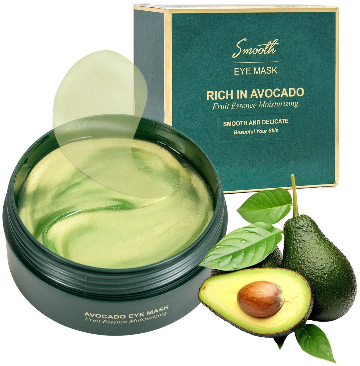 Dailygoods- Oogpads 60 stuks - Oogpads wallen, rimpels, kringen - Hydraterend - Collageen - Vermoeide ogen - Avocado extract - Oogpatches