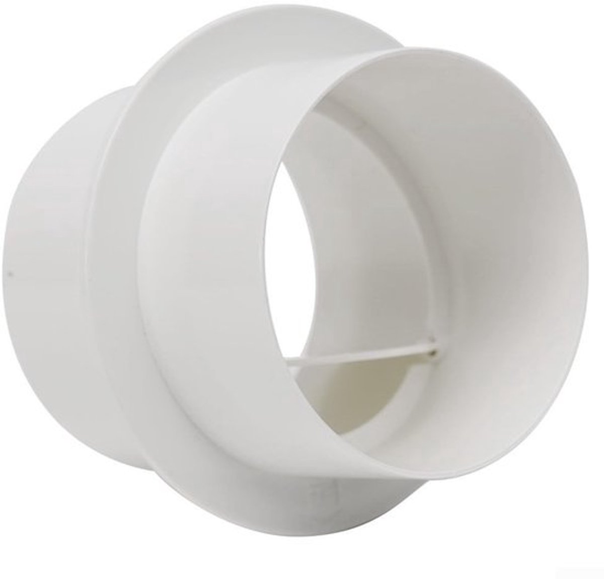 - Ventilatorterugslagklep - Voorkom omgekeerde irrigatie - Wit - PVC - Badkamer ventilator - 80mm - Ideaal voor keukens en badkamers