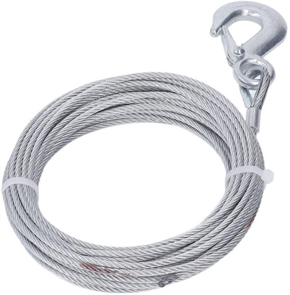 Lierkabel 4 Mm x 12 M - Hoge Breeksterkte £2000 - Duurzaam - Roestvrij Staal - Betrouwbare Constructie - Robuust Ontwerp - Trekkoord