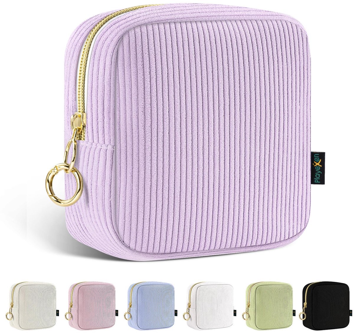 Dailygoods - Cosmetica Tas voor Vrouwen - Ribfluwelen Make-up Tas