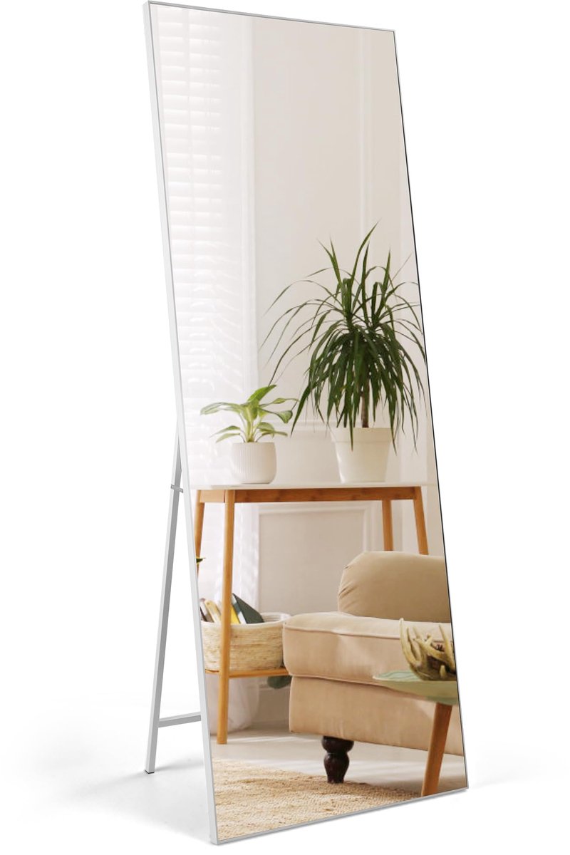 Dailygoods - Spiegels in Volledige Lengte met Wit Frame - 165 x 60 cm