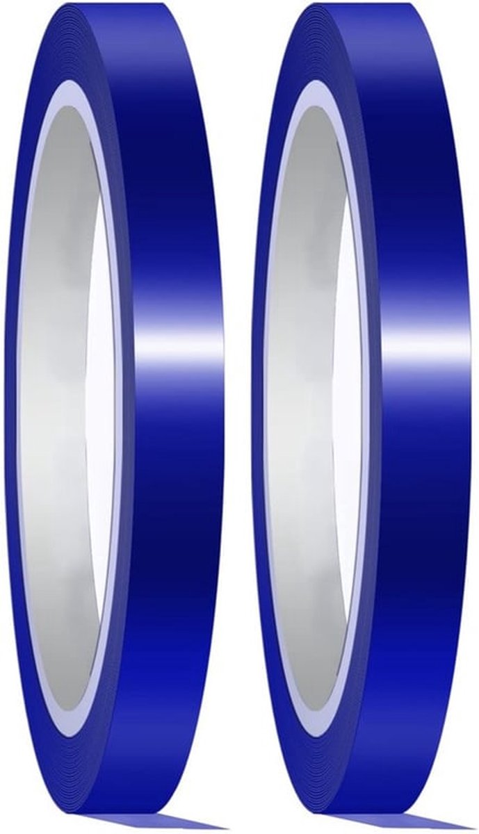 - Hoge Temperatuur Tape - Hittebestendige Isolatietape - 20mmx33m - Vinyl Plakband - Geschikt voor Sublimatie Kunst - Blauw