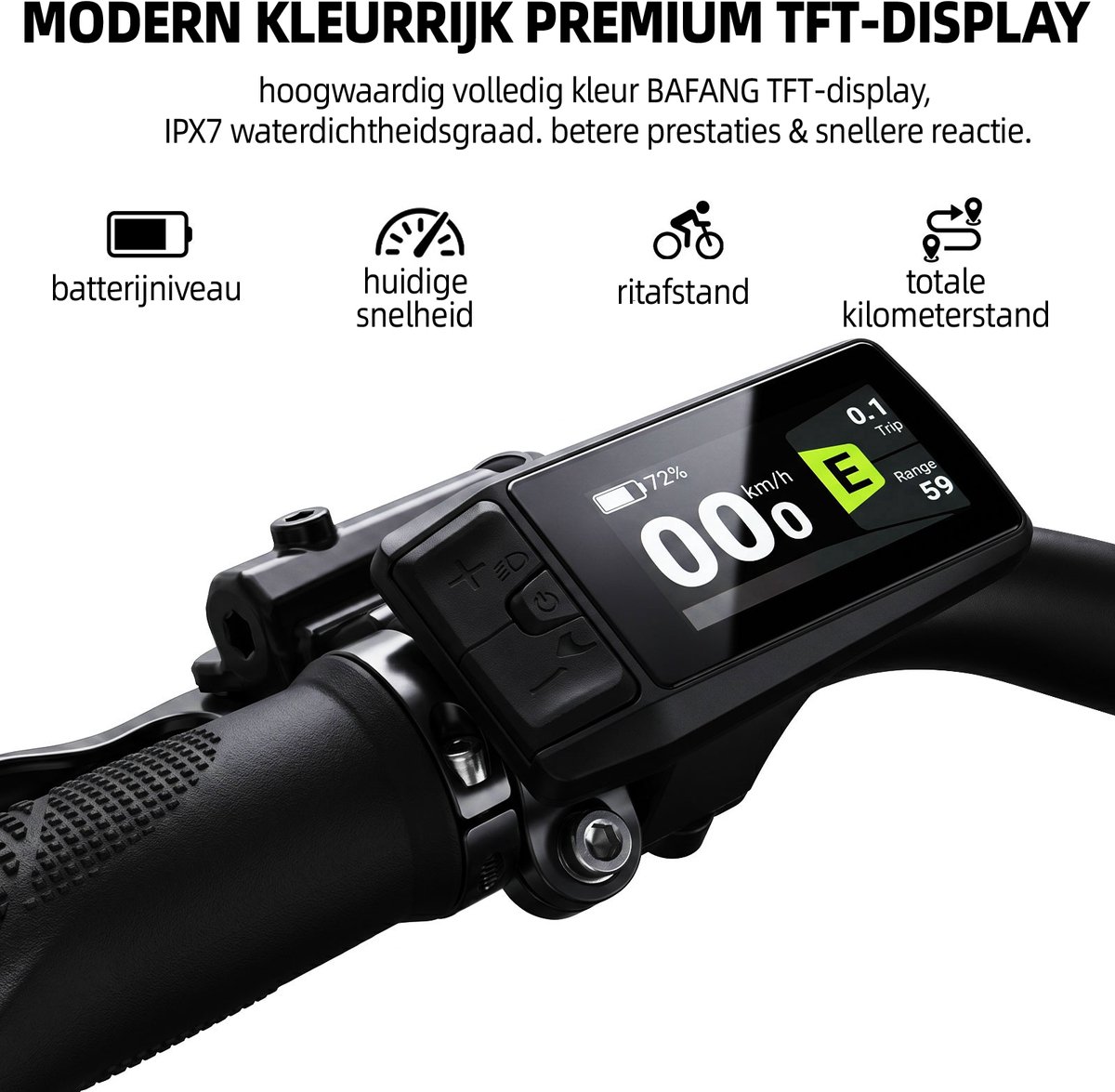 TTGO C7SE E-bike - 25 km/u - 28inch - 130km actieradius - 250W motor - 36V18Ah accu - 75NM - paars thumbnail 3