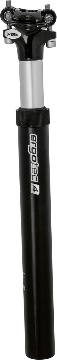 SnelShoppen - Gepatenteerde verende zadelpen 27,2 mm - Comfortabele fietsaccessoires - Zwart - Ideaal voor lange ritten en recreatief gebruik