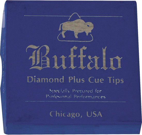 Biljart Keu Pomerans - Keu Tip - Biljart Spelen - Chroom Gelooid Leer - 9mm - Blauw — afbeelding 3