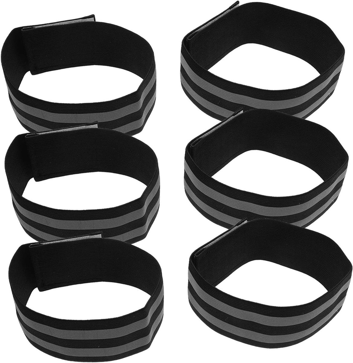 Reflecterende Hardloopbanden - Veiligheidsarmbanden Nacht - Hoge Zichtbaarheid - Met LED-band - 0.5X5X34CM - Zwart